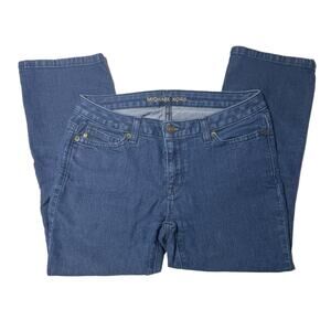 Michael Kors Denim Jeans Womens Size 2 Cropped Skinny Stretch‎